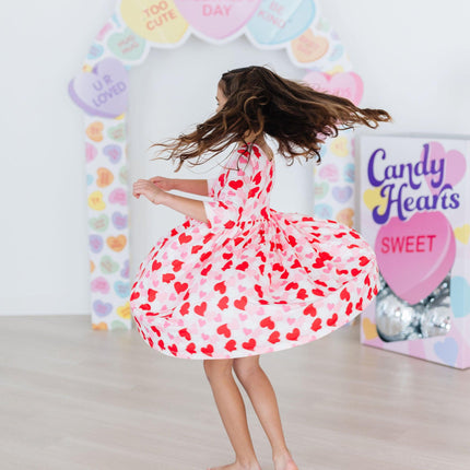 Be Mine 3/4 Sleeve Pocket Twirl Dress