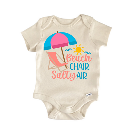 Beach Chair Salty Air - Baby Boy Girl Clothes Infant Bodysuit Funny Cute