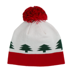Red and Green Holiday Trees with Pom