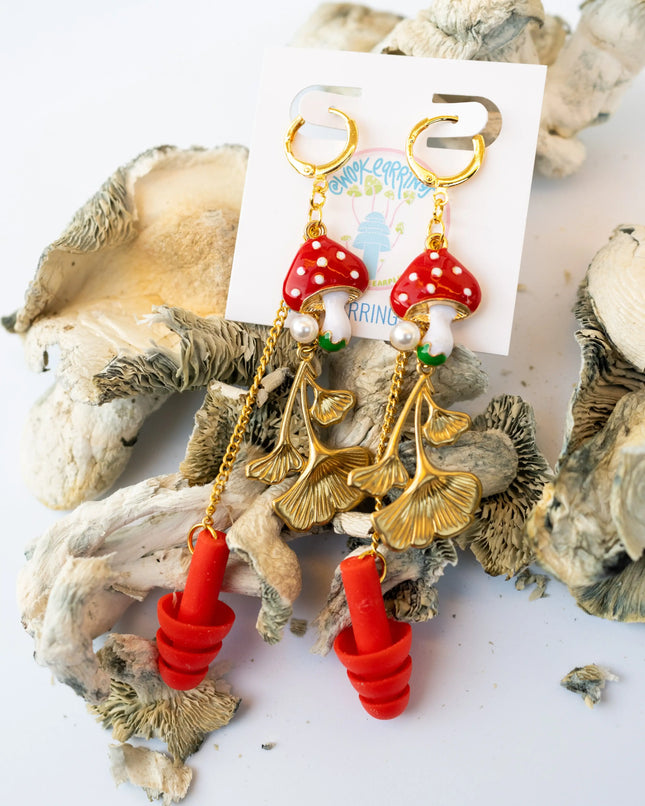 Amanita Earplug Earring