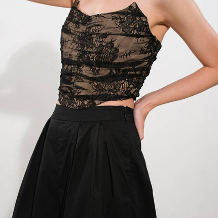 BE THE EXCEPTION LACE CROP TOP