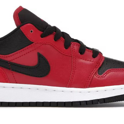 (GS) Gym Red Black Pebbled Jordan 1 Low