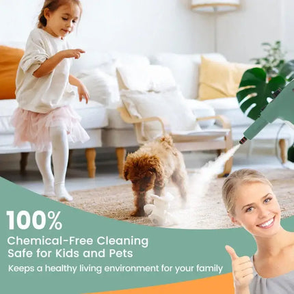 1400W Handheld Steam Cleaner with 14 Accessories & Lock