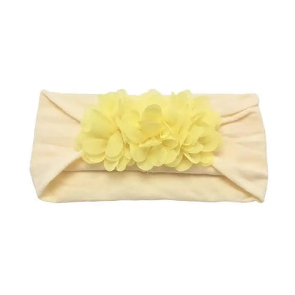 Baby Bows headbands Turban Kids Artificial Floral Elastic Toddler Solid Headband Hair Band Bow For Girls