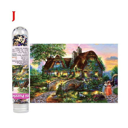 234 PCS Multi-type Landscape Puzzle Game Test Tube Packaging Educational Toys Or Adults Puzzle Toys Kids