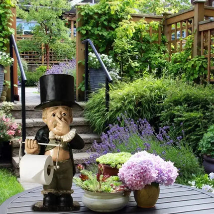 Cute Old Man Shape Statue Model Handmade Decorative Wide Application Display Sculpture Yard Decoration Crafts Home Ornament