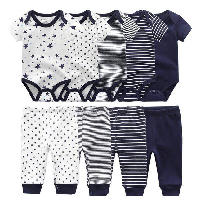 Solid Bodysuits Pants Baby Boy Clothes Clothing Sets 0-12M  Unisex Newborn Baby Pajamas Romper Jumpsuit For Boys and Girls Kids