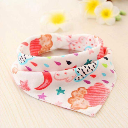 Baby Bibs Waterproof Triangle Cotton Cartoon Child Bibs Dribble Bibs Newborn Slabber Absorbent Cloth For Kids