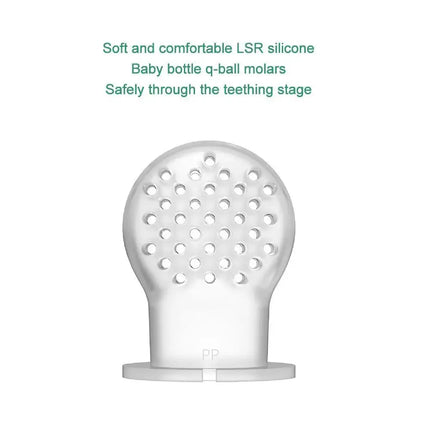 Modern Rotary Seal Non Slip Home Safe Baby Fruit Feeder Pacifier Fresh Food Bite Bag Soft Silicone Teething Toy For baby and Kids