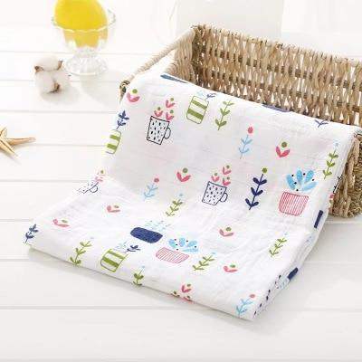 Muslin 100% Cotton Baby Swaddles Soft Newborn Blankets Bath Gauze Infant Wrap Sleep sack Stroller .