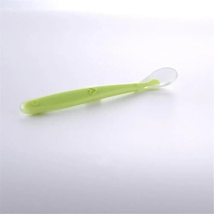 New Candy Color Baby Soft Silicone Spoons Feeding Dishes Tableware  Flatware Children Food  Feeding Tools