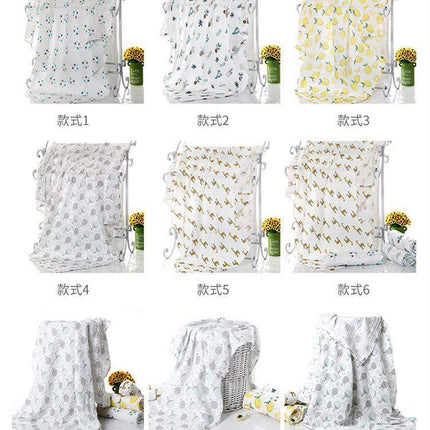 Muslin 100% Cotton Baby Swaddles Soft Newborn Blankets Bath Gauze Infant Wrap Sleep sack Stroller .