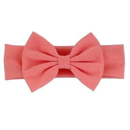 Cotton Elastic Newborn Baby Girls Solid Color Headband Bowknot Hair Band Children Infant Headband Bow for kids