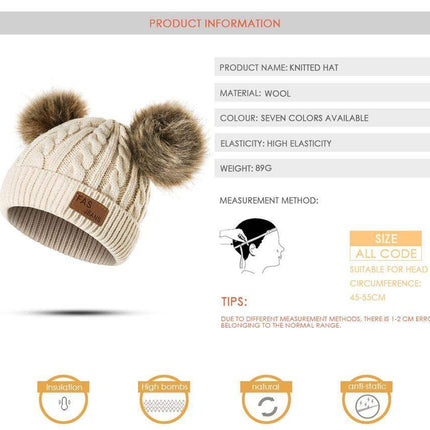 Luxury Baby Hat Pompon Hat Knitted Cute Cap For Girls & Boys Casual Solid Color Girls Baby Style In Great New Modern Trend Design