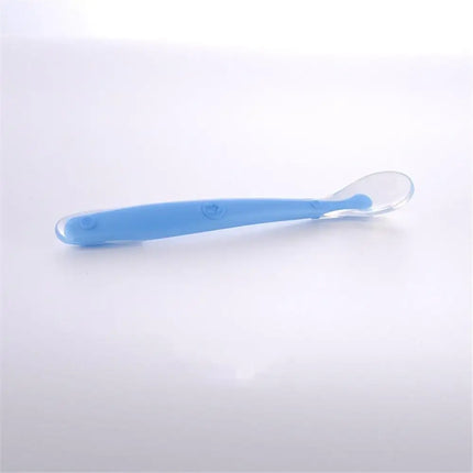 New Candy Color Baby Soft Silicone Spoons Feeding Dishes Tableware  Flatware Children Food  Feeding Tools