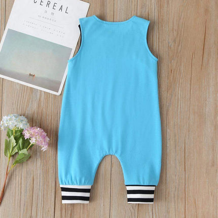 New Baby Boys Girls Outfits Clothes Newborn Baby Kids Rompers Toddler Solid Striped Sleeveless Cotton Jumpsuit Playsuit For Kids