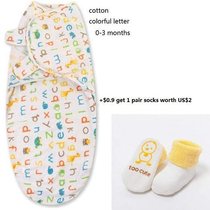 100% Cotton Baby Swaddle Wrap Blanket Newborn Infants Baby Envelop Sleep Bag Sleepsacks For Girls