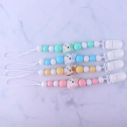 Handmade Animal Pendant Pacifier Clips Chain Nipple Holder for Infant Baby Pacifier