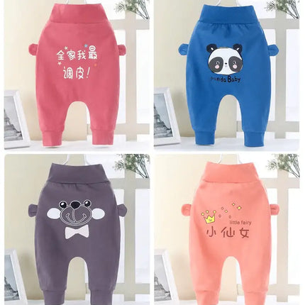 Kids Clothes Baby Boys Girls PP Pants Newborn Toddler Baby Pants For Children In Casual Clothing Style With Bear Design and Bears Ears Like Details