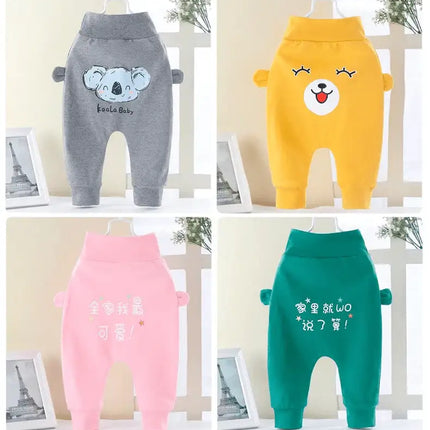 Kids Clothes Baby Boys Girls PP Pants Newborn Toddler Baby Pants For Children In Casual Clothing Style With Bear Design and Bears Ears Like Details