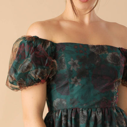 BE GOOD TO ME WOVEN ORGANZA DRESS