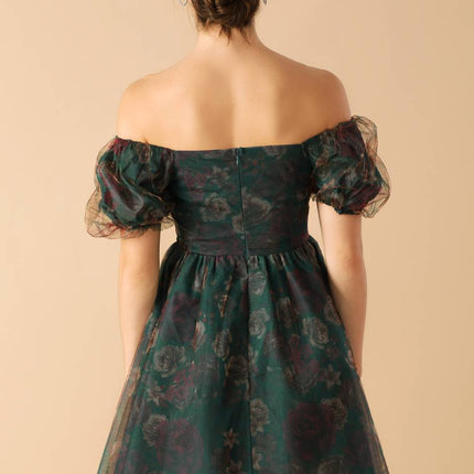 BE GOOD TO ME WOVEN ORGANZA DRESS