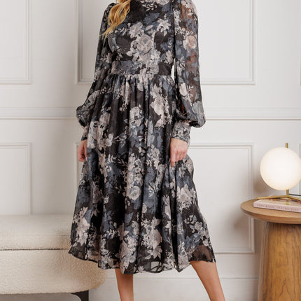 BE SOMEONE WOVEN MIDI DRESS