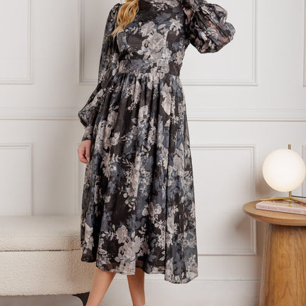 BE SOMEONE WOVEN MIDI DRESS