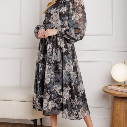 BE SOMEONE WOVEN MIDI DRESS