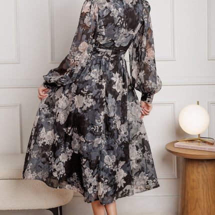 BE SOMEONE WOVEN MIDI DRESS