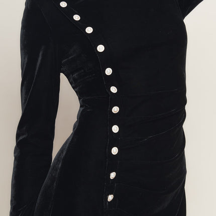 URBAN EMPRESS VELVET MIDI DRESS
