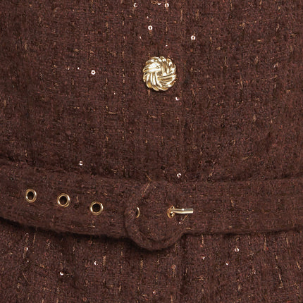 LOVELY HERITAGE TWEED MIDI DRESS