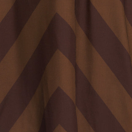 BROWN GODDESS FLOW WOVEN MIDI DRESS