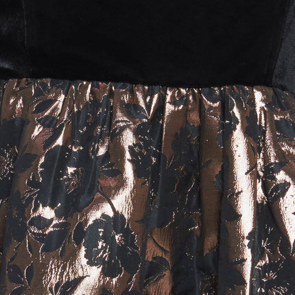 CELEBRATION NIGHT VELVET WOVEN MINI DRESS