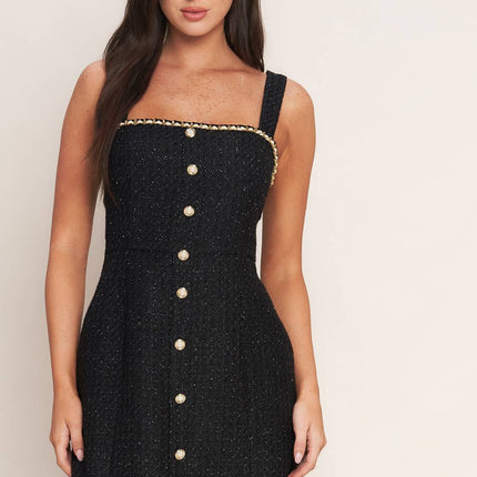 MONACO HOUR TWEED MINI DRESS