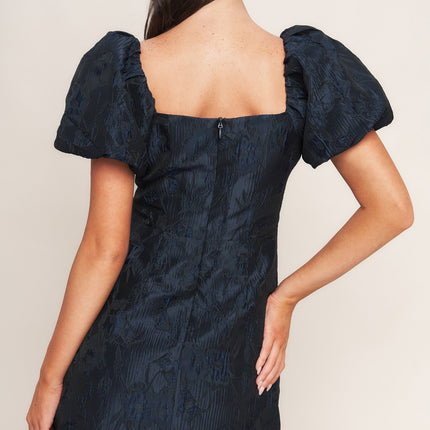 GOLDEN MOON WOVEN MINI DRESS