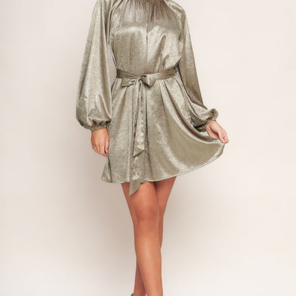 MOONRISE HAZE WOVEN MINI DRESS