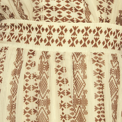 TRIBAL WHISPER WOVEN MIDI DRESS