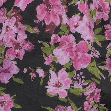 NIGHTFALL BLOSSOM WOVEN MIDI DRESS