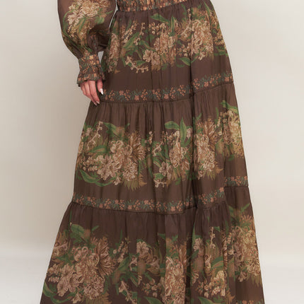 CELEBRITY MOMENT WOVEN MAXI SKIRT