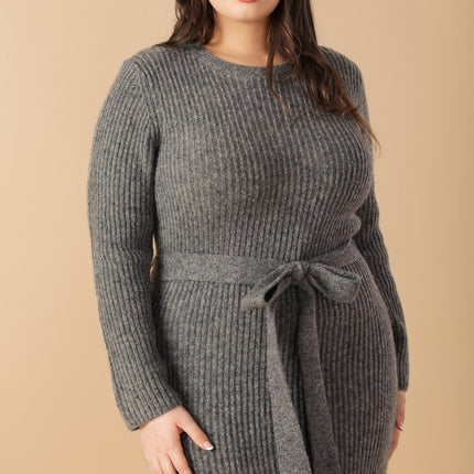BE GOOD TO ME SWEATER MIDI DRESS