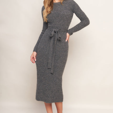 BE GOOD TO ME SWEATER MIDI DRESS