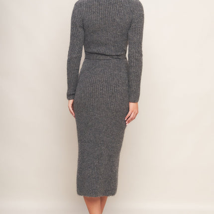 BE GOOD TO ME SWEATER MIDI DRESS