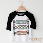 2T Kids / Black/White 3/4 Sleeve Tee