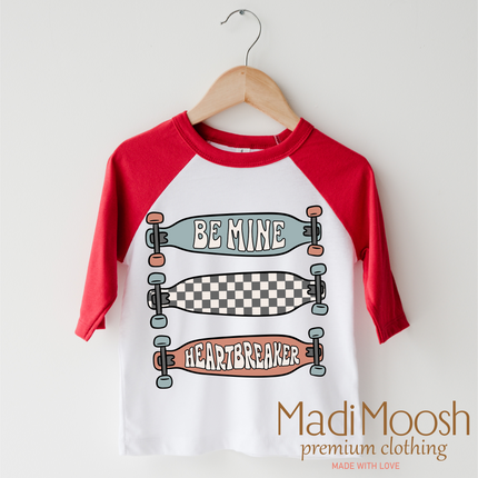 Be Mine Skater Valentine's Day Shirt - Valentine Tee