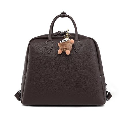 Backpack Simple Briefcase Large Capacity Office Backpack Casual Texture Handbags Women