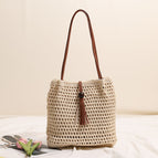 One Size / Cotton Thread Wooden Bead Hollow M