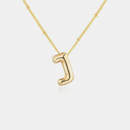 Personalized gold initial necklace