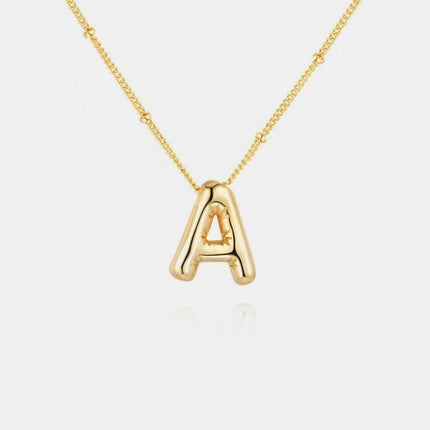 Personalized gold initial necklace