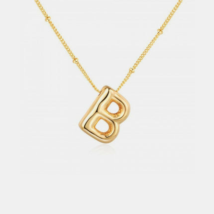 Personalized gold initial necklace